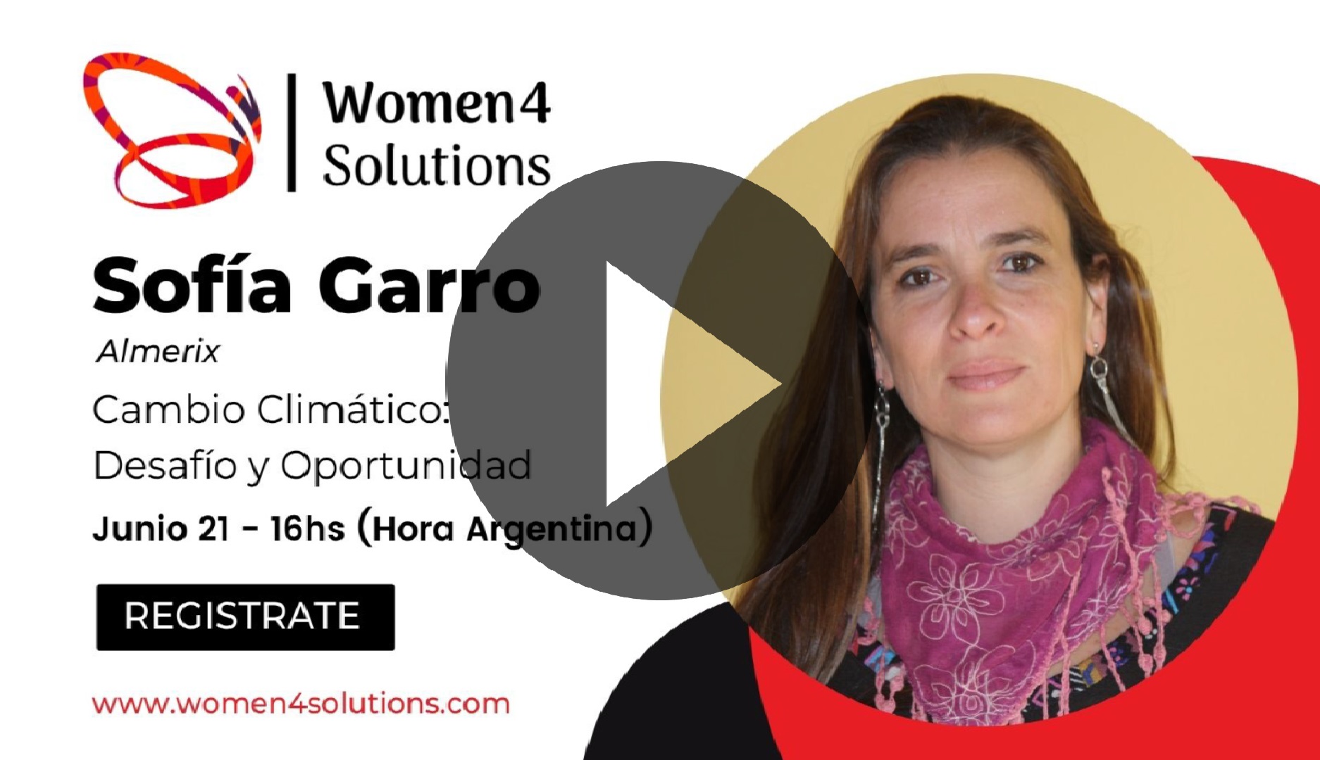 Sofía Garro – Cambio Climático: Desafío y Oportunidad – #W4S – Women4Solutions – Webinar