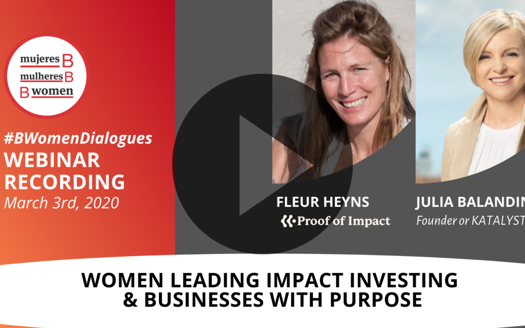 Webinar – Women leading impact investing & Businesses with purpose