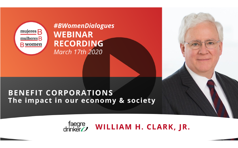 Webinar – Benefit Corporations: the impact in our economy & society