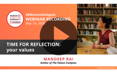 Webinar – Time for reflection: your values